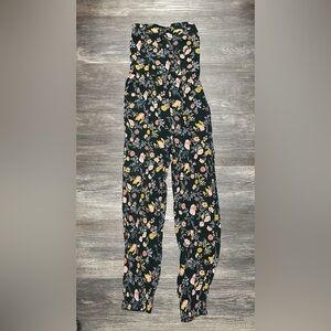 Floral Strapless Jumpsuit